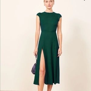 Reformation Gavin Dress - Emerald